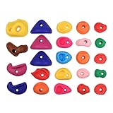 Piedras de Escalada,Soportes de Pared de Escalada,Capacidad de Carga 200 kg,Incluye Materiales de Montaje,Soportes de Escalada Multicolor,Escalada en roca para jóvenes en interiores y exteriores