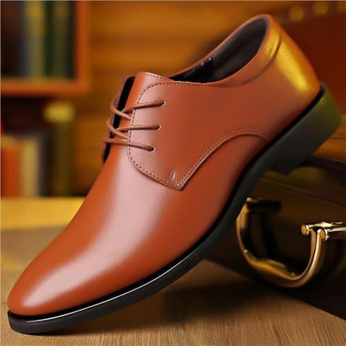 Premium Leather Oxford Shoes for Men Stylish Lace Up Design Comfortable Office Shoes for Professionals3