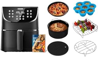 COSORI Air Fryer 5.5L with 13 Functions, Oil-Free Fryer 1700W Save 55% on Electricity Bills, Hot Air Fryer with 100 Recipe…
