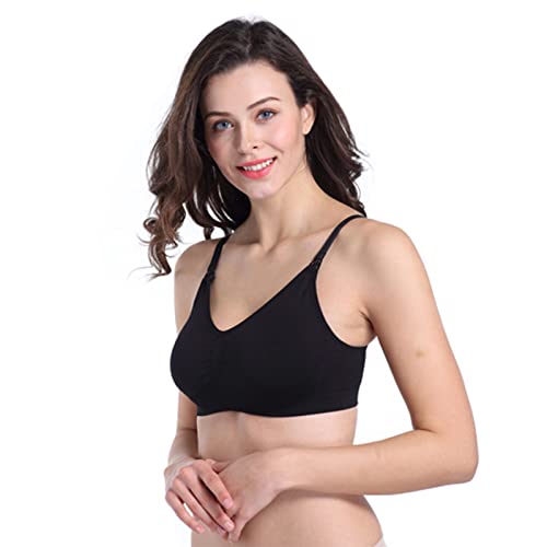 Stelle Nursing Bras Maternity Bra for Breastfeeding Pregnancy Wireless Bralette with Pads, Extenders & Clips3
