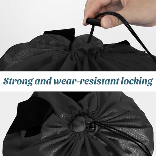 Iaodia Laundry Bag Backpack Large Travel Laundry Bag With Mesh Pocket & Adjustable Shoulder Straps Portable Backpack Laundry Bag For College thumb #4