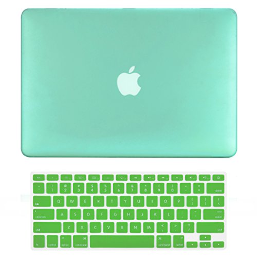 TOP CASE - 2 in 1 Signature Bundle Rubberized Hard Case Compatible MacBook Pro 13.3