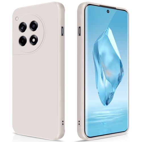 GiiYoon Case Compatible with Oneplus 12R, Silky-Soft Touch Full-Body Protective Phone Silicone Case