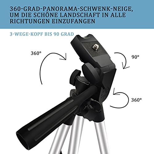 Hiweld Handy stativ, Stativ Smartphone(102cm/40.16 Zoll) Kamera Stative Lightweight Tripod Ständer für iPhone Stativ… – Bild 5