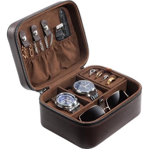 [Protezione completa] La fodera in pelle scamosciata e il robusto guscio esterno offrono al tuo amato orologio una protezione perfetta da graffi e urti