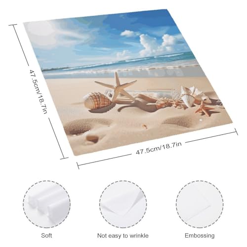 Servilletas de tela decorativas cuadradas 18x18 pulgadas pack 4 miniatura 2