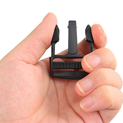Uxcell Plastic 1 1/4" Wide Webbing Strap Side Release Buckle 5Pcs Black #TOP3