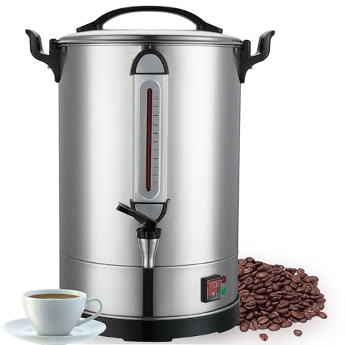 Coffee Percolator Large Coffee Urn 150 Cups Commercial Coffee Maker Electric Percolate Coffee Maker Hot Water Dispenser for Coffee Break, Catering, Church, Restaurant Dual Layer Stainless Steel by CAZACHEF - Image 8