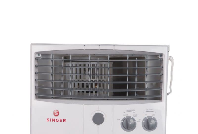 Close-up of the control panel on the Singer Atlantic Personal 20L Room Cooler