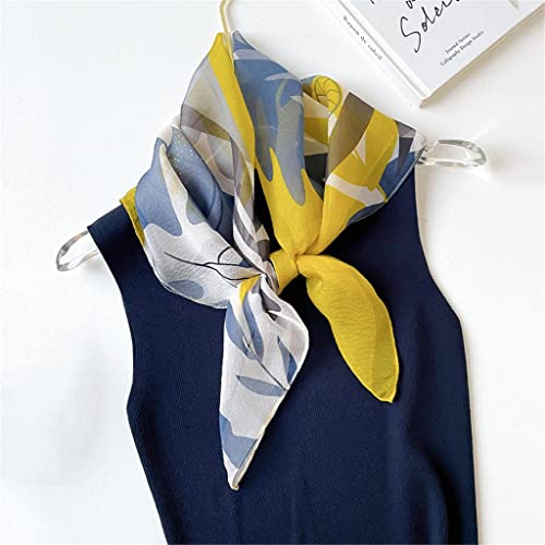 Silk Pearl Yarn Small Square Scarf Women's All-Match Spring and Autumn Thin Scarf