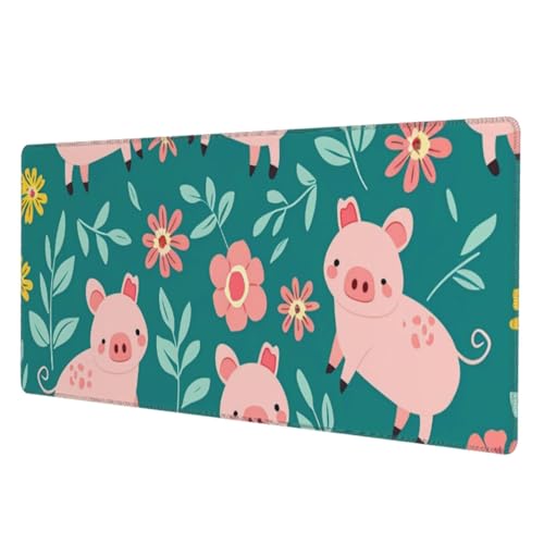 Tapis de souris de jeu cochon antidérapant pour setup stable - 5