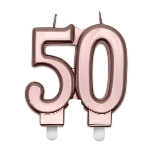 Candelina Elegant Numero 50 Rose Gold