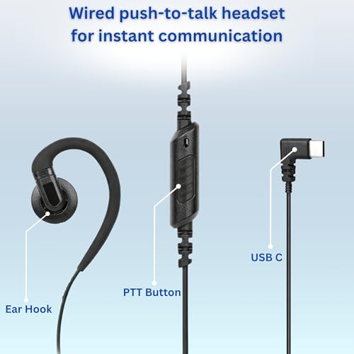 Auriculares USB C Push-to-Talk VP PTT S27 con micro para Zello y Teams 5