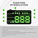 KUOWEIHUD Heads up Display for Cars,Car HUD,Head up Display for Car,Car Speedometer Display,Automatic Brightness Adjustment,Speeding Alert,USB Cable Plug & Play