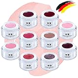 10 x 5ml Farbgel Set für Fullcover, French und Nailart Modellage