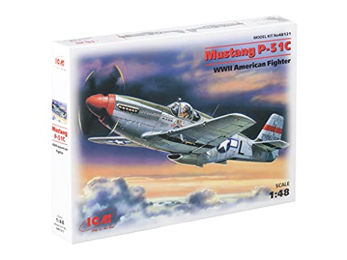 Maquette P-51C Mustang ICM Modèles kit de construction haut de gamme avec détails réalistes