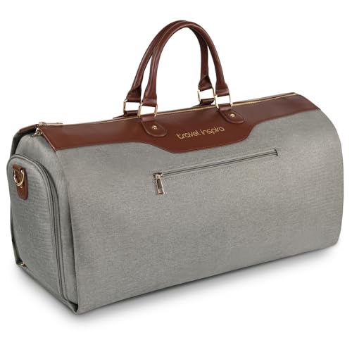 travel inspira Convertible Garment Bag 2 in 1 Carry On Garment Duffle Weekender 45L with Extended...