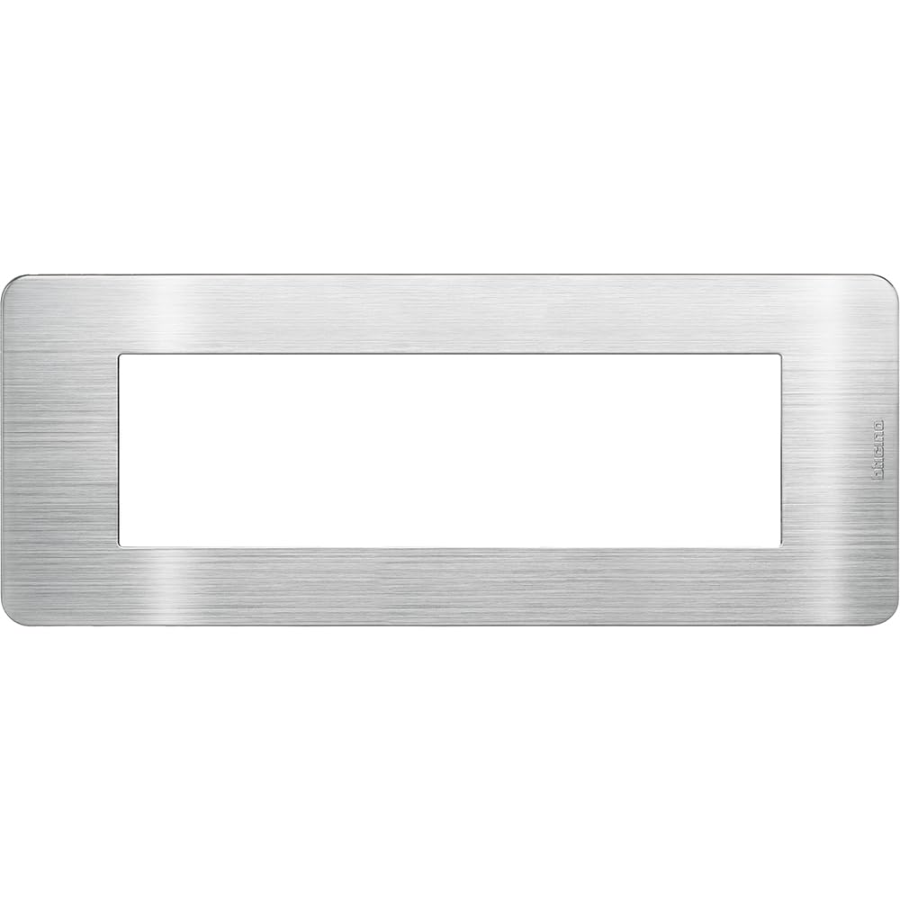 Plaque MatixGO aluminium 7 modules BTICINO élégance technopolymère