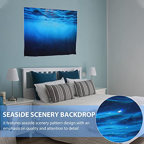 Mobestech 1Pc Decorativa Cenário Seaside Cenário Delicado Backdrop Fotografia Prop Decor