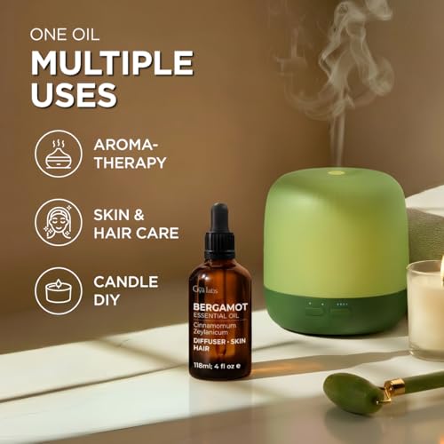 Image of 100% Pure Bergamot Essential Oil for Skin & Diffuser - 4 Fl Oz