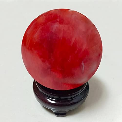 レッド水晶丸玉☆直径102mm