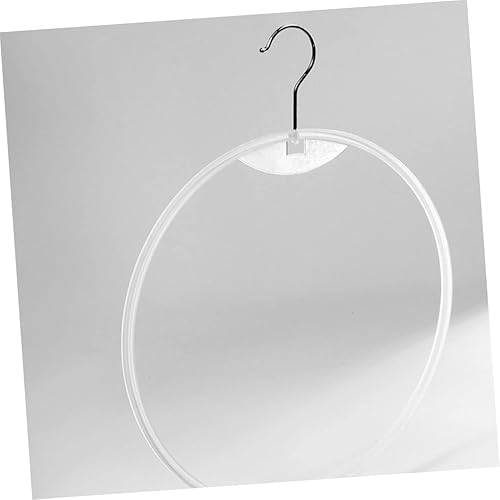 Miniatura 8 de YARNOW 10 piezas de colgador de bikini redondo blanco trajes de baño para mujer perchero de ropa con estante blanco perchas redondas bikini