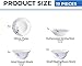 Borosil Gourmet Dinnerware Set For 6, 19 Pieces, White Dinner Plates and Bowls Sets, Chip Resistant Tempered Opal Glass, Stain Resistant, Dishwasher & Microwave Safe For Gifting, Serves 6