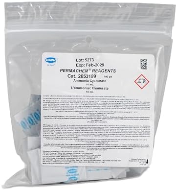 Hach Ammonia Cyanurate Reagent Powder Pillows, 10 mL, 100/pk, 2653199