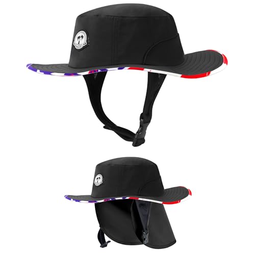 Chapeau bob de surf Tontron anti-coup de soleil avec protège-nuque pour le SUP