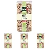 BIOASIA Bio Fideos Mie, integrales, rápida y fácilmente preparados, 1 x 250 g (Paquete de 4)