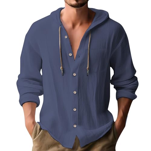 Guayabera Shirts for Men Plus Size Hoodies Button Down Long Sleeve Loose Fit Regular Fit Formal Spring Summer Clothes