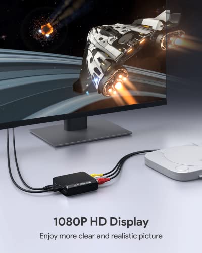 image for WENTER AV to HDMI Converter, 1080P RCA to HDMI Adapter, Mini Composite