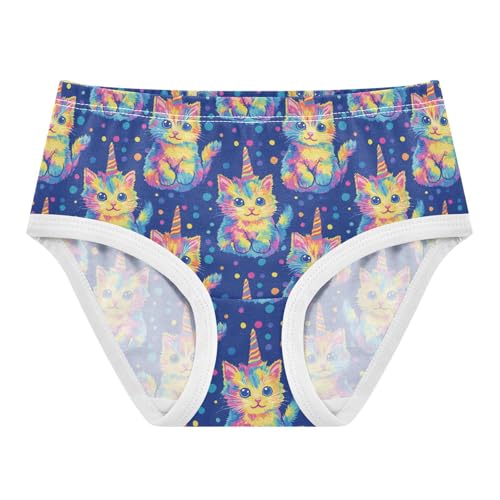 Girls Underwear Soft Cotton Unicorn Cat Kids Panties in Sizes 2/3t, 4t, 5t, 6 and 8