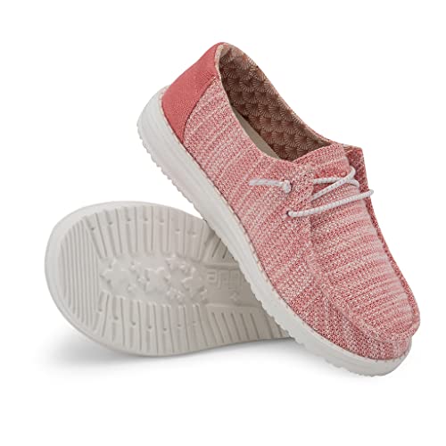 Image of HEYDUDE Girl's Wendy Youth Stretch Multi Colors | Girl's Shoes | Girl's Lace Up Loafers | Comfortable & Light-Weight