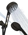 Filtered Shower Head with Handheld Oil Rubbed Bronze, BOWGER 6 Modes High Pressure Shower Heads with Power Wash and Hard Water Filter, Detachable Hand Held Showerhead Set with Extra Long Hose, ORB