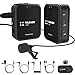TARION Sistema de micrófono Lavalier inalámbrico Digital de 2,4 GHz Compatible con cámaras DSLR, videocámaras, teléfonos Inteligentes y tabletas G1 (A1)