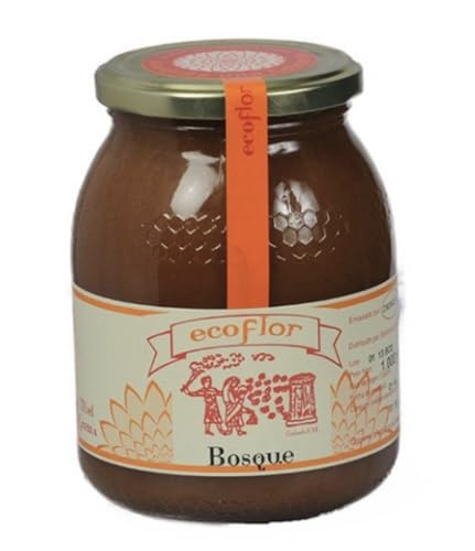 Miel de Bosque. Miel pura de Abeja Española, 100% Natural. De sabor más fuerte y menos dulce. Miel artesana de cosecha propia en zona de Cantabria, España. Miel de abeja pura. Gourmet.