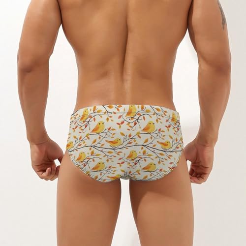 Cute Yellow Chick Men's Swim Trunks Briefs Swimsuit Swimwear Bathing for Underwear Beach2