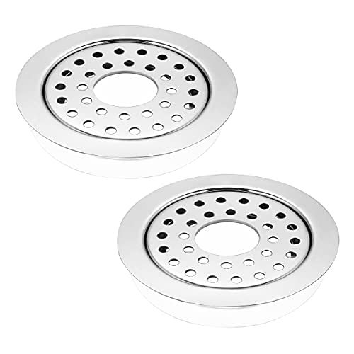 Ruhe® Flat Cut Floor Drainer/Jali | Premium Grade Stainless Steel Multi Ring Flat Cut Floor Drainer/Jali (with Hole) | (5 X 5 Inches) | (Pack of 2) (B09FPZGKNB) Amazon Price History, Amazon Price Tracker