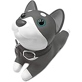 Husky Rubber Door Stopper Wedge - Black and White Puppy Cute Door Stopper Black Door Stopper Silicone Animals Decorative Door Stop - Hotel Door Stopper Dog Door Stop The Slip in Size 5 x 3.5 x 2