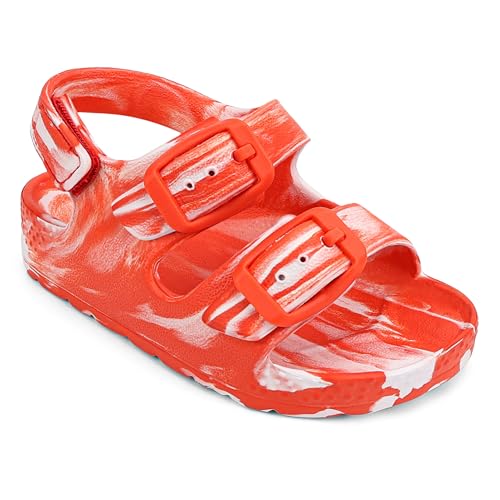 Image of ChayChax Toddler Boys Girls Double Buckle Sandals Children's Adjustable Back Strap Water Sandal