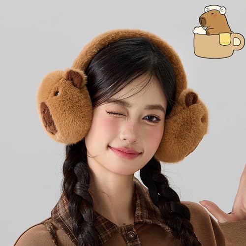 Furry Plush Foldable Earmuffs For Cold Weather Outdoor Winter Activity Ear Covers Animal Ear Protectors For Students3