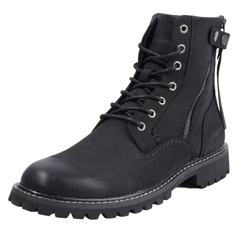 Image of Men's Boots Casual Boots Motorcycle Vintage Zipper Chukka Boots for Men