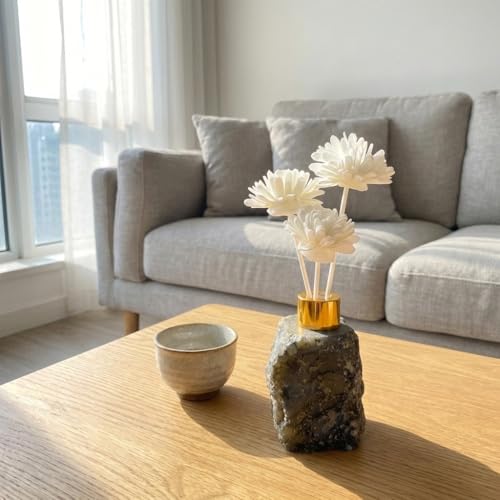 Botella Difusora de Cristal Natural Piedra para Aromaterapia miniatura 3