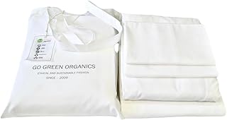 Organic Cotton Crisp Percale Bed Sheet Set - Luxury Hotel Quality - GOTS...
