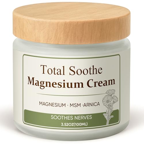 Total Soothe Magnesium Cream Magnesium Lotion for Daily Muscle Comfort & Relaxation with Arnica & MSM for Daily Skin Care Non-Greasy Formula for Hands Knees Back & Legs