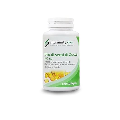 Vitaminity Olio di Semi di Zucca 120 Capsule