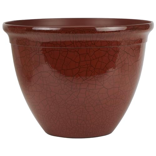 The HC Companies 14 Inch Tucson Round Planter Pots with