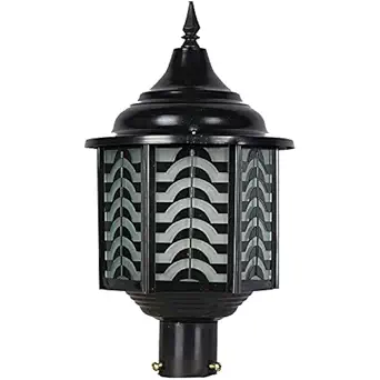 Gate Light for Home Gate | Gate Lamps for Outdoor Waterproof Pillar Light Post Light,Lamp Post Lantern Fixture for gardenpatio, Yard, Balcony and Outdoor Lamp (Pack of 3 Pcs)