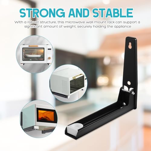 Fixation murale micro-ondes en acier inoxydable robuste et stable